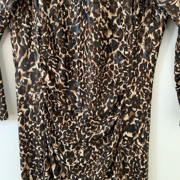 Joseph RibKoff Animal Print‎ 3/4 Sleeve Midi Dress - Picture 3 of 10